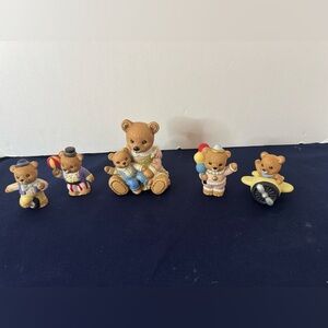 Vintage Five Piece Bear Set by Homco includes Circus Bears and Mama Bear